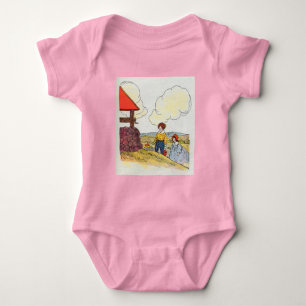 Jack and Jill went up the hill Nursery Rhyme Baby Bodysuit