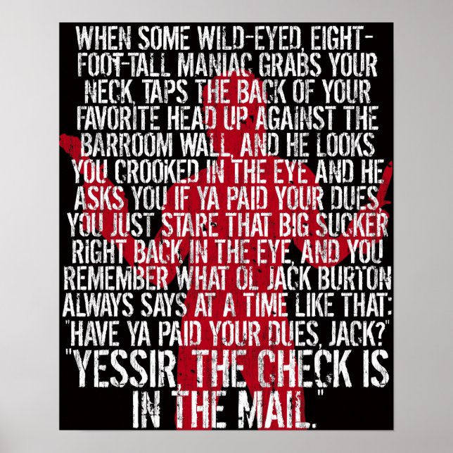 Jack Burton poster (Front)