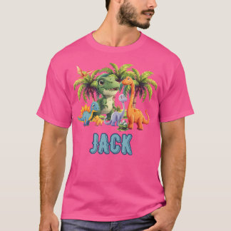 Jack Dinosaur Personalised Custom First Name Toddl T-Shirt