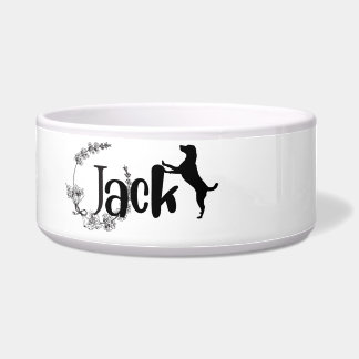Jack - dog name bowl