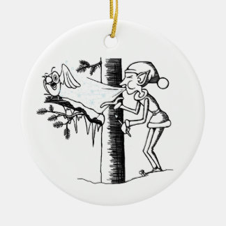 Jack Frost Ceramic Tree Decoration