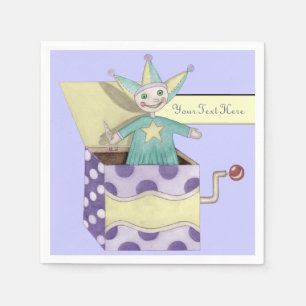 Jack-in-the-Box - Traditional Toys (pastel) Napkin
