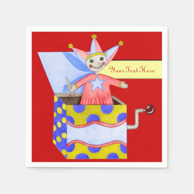Jack-in-the-Box - Traditional Toys (Primary Colour Napkin (Front)