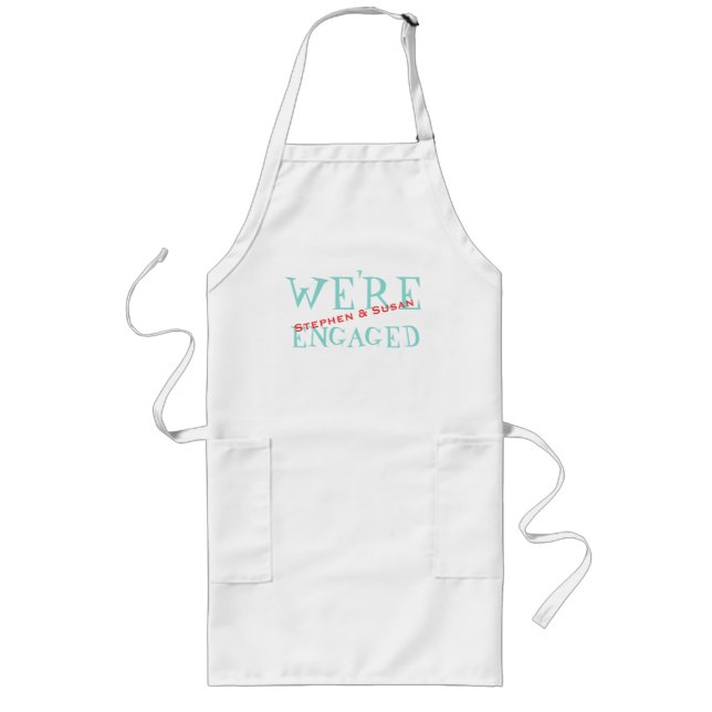 Jack & Jill Engagement Crawfish Boil Party Apron (Front)
