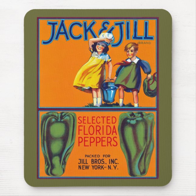 Jack & Jill Florida Peppers Mouse Pad (Front)