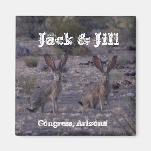 Jack & Jill ~Jackrabbits~ Magnet