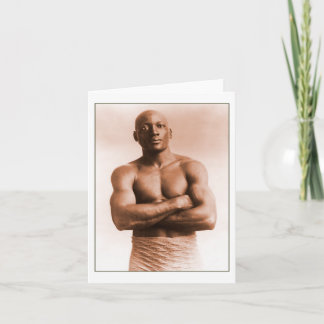 Jack Johnson American Boxer Card