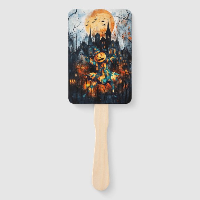 JACK LANTERN CAN'T WAIT FOR HALLOWEEN HAND FAN (Front)