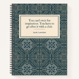 Jack London Quote Writer's Notebook