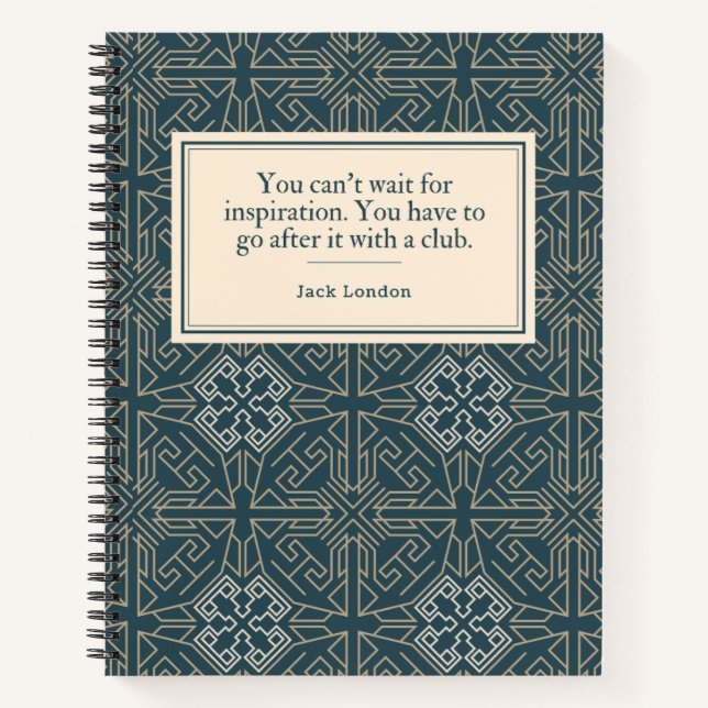 Jack London Quote Writer's Notebook (Front)