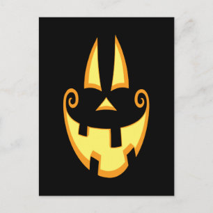 Jack-o-Face Postcard