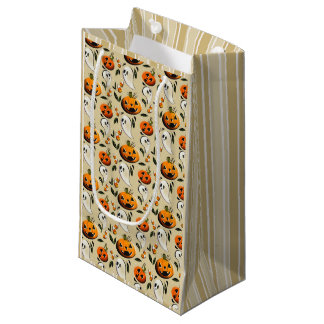 Jack-o-Ghost Yellow Small Gift Bag