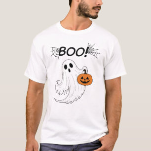 Jack-o’-lantern and A White Ghost Boo Halloween T-Shirt