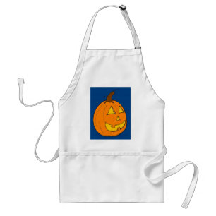 Jack o' Lantern Blue Apron