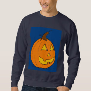 Jack o' Lantern Blue Mens Sweatshirt
