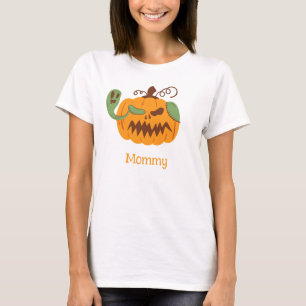 Jack-o'-Lantern & Bones Spooky Halloween Mum T-Shirt