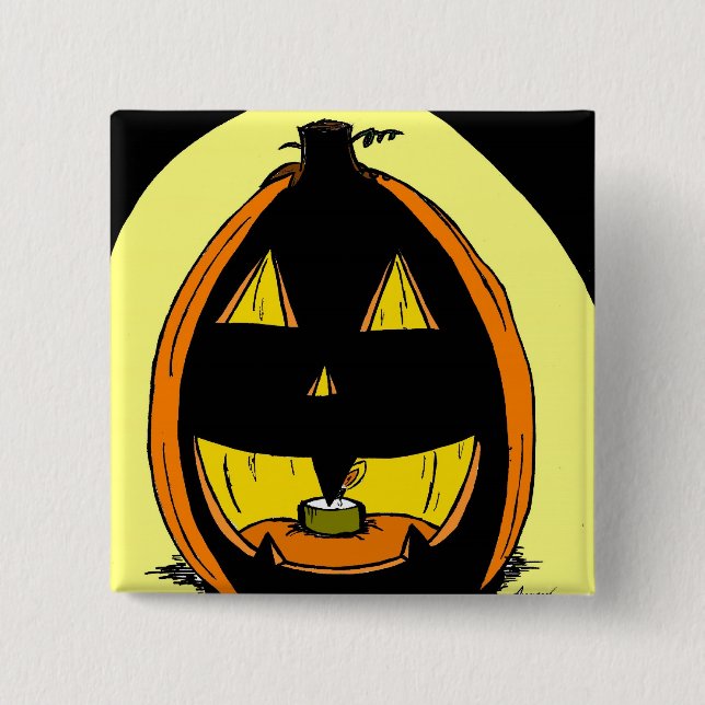 Jack o' Lantern Button (Front)