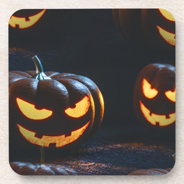 jack o lantern coaster (Front)