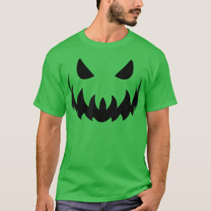 Jack O Lantern Costume Scary Pumpkin Face Hallowee T-Shirt