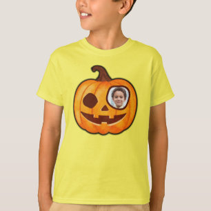 Jack o lantern custom photo cute pumpkin monster T-Shirt