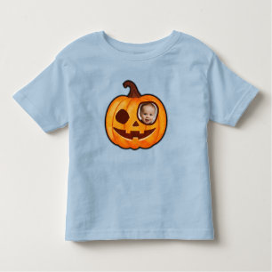 Jack o lantern custom photo pumpkin monster cute toddler T-Shirt