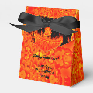 Jack-O'-Lantern cute carved pumpkin Halloween Favour Box