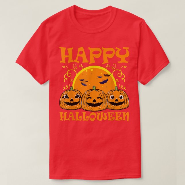 Jack O Lantern Face Happy Halloween Pumpkins Men W T-Shirt (Design Front)