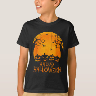 Jack O Lantern Face Happy Halloween Pumpkins Men W T-Shirt