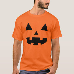 Jack-O'-Lantern Face IV, Black T-Shirt