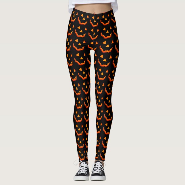 Jack-o'-Lantern Face pants (Front)