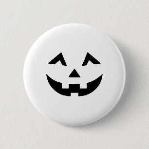 Jack O Lantern Face Pumpkin Eyelashes Hallowen Cos 6 Cm Round Badge