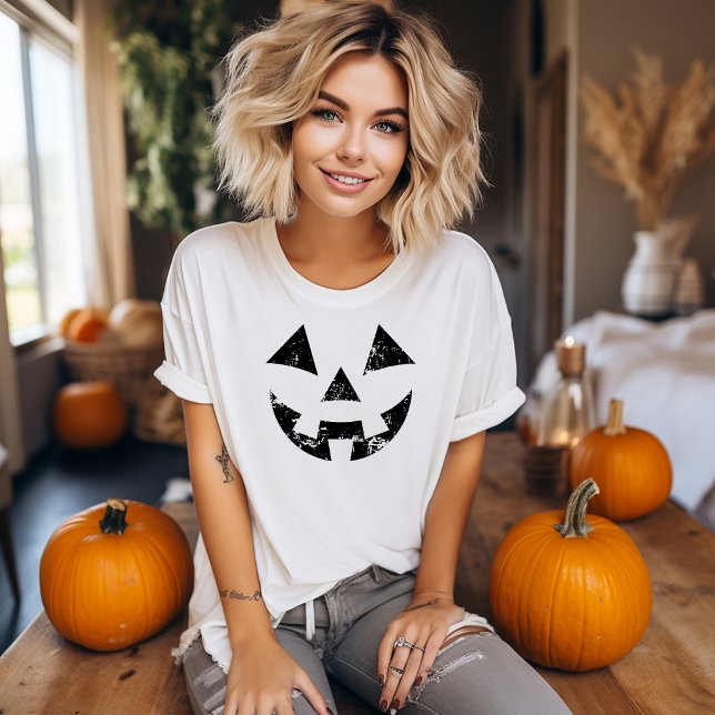 Jack O Lantern Face T-shirt (Cool Jack O Lantern Face T-shirt)