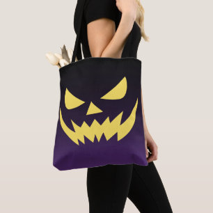 Jack-o-lantern Face Tote Bag