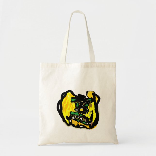 Jack o' lantern Funny Tote Bag (Front)