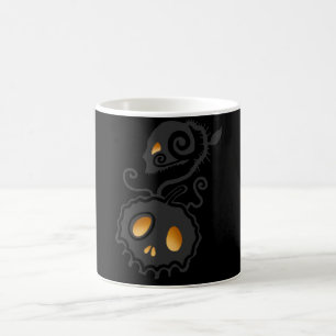 Jack O Lantern Glowing Skull Vine Coffee Mug