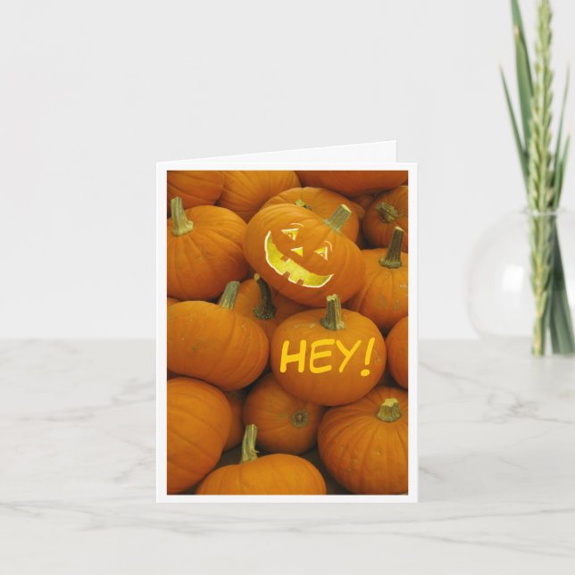 Jack O' Lantern Halloween Card (Front)