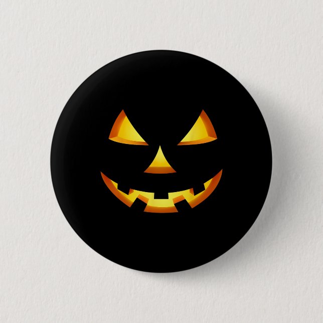 Jack O Lantern Halloween Diy Costume Pumpkin Face  6 Cm Round Badge (Front)