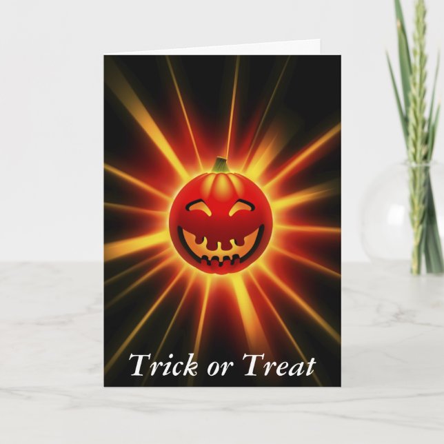 Jack O. Lantern - Halloween Greating Card ( Funny) (Front)
