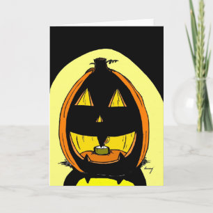 Jack o' Lantern Halloween Greeting Card