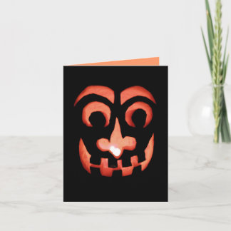 Jack-O-Lantern Halloween Note Card