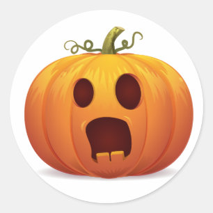 jack-o-lantern Halloween Pumpkin Classic Sticker