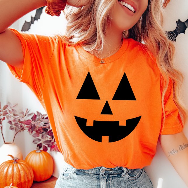 Jack-O-Lantern Halloween Pumpkin Face T-Shirt (Jack-O-Lantern Halloween Pumpkin Face T-Shirt)