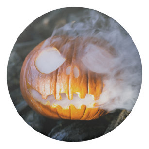 Jack-o-Lantern Halloween Pumpkin Head on Fire  Eraser