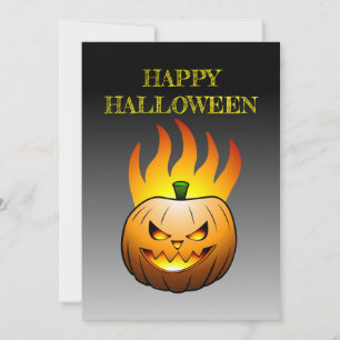 Jack-o-lantern Halloween Pumpkin Invitation