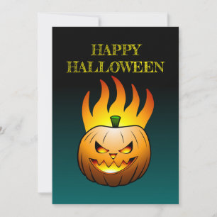 Jack-o-lantern Halloween Pumpkin Invitation