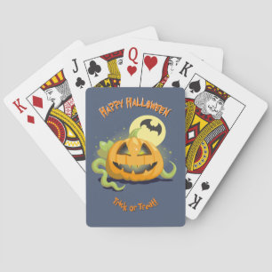 Jack O' Lantern Halloween Pumpkin Playing Cards