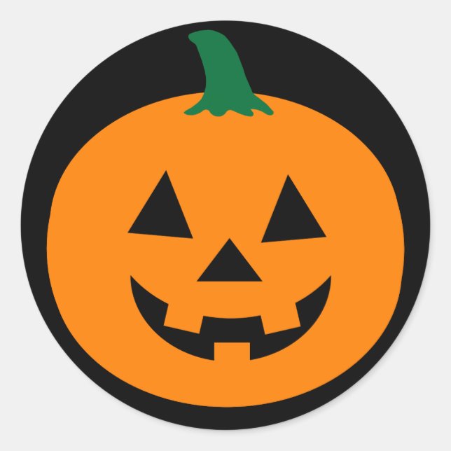 Jack O Lantern Halloween sticker (Front)