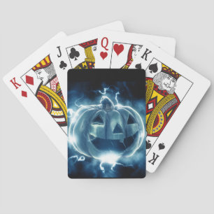 jack-o-lantern in the rain playing cards