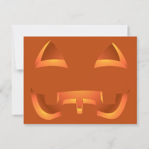 Jack-o-Lantern Invitations Custom Halloween Cards