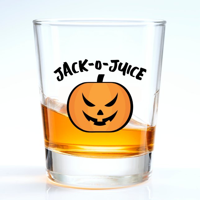 Jack O Lantern Juice Halloween Pumpkin Pun Joke Shot Glass (Creator Uploaded)